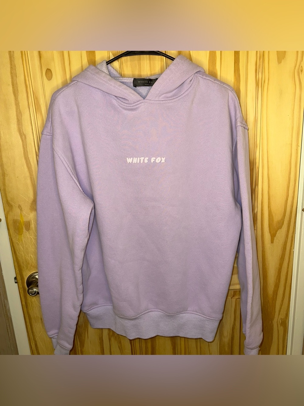 White Fox Lavender Leisure Hoodie- Size XS/S